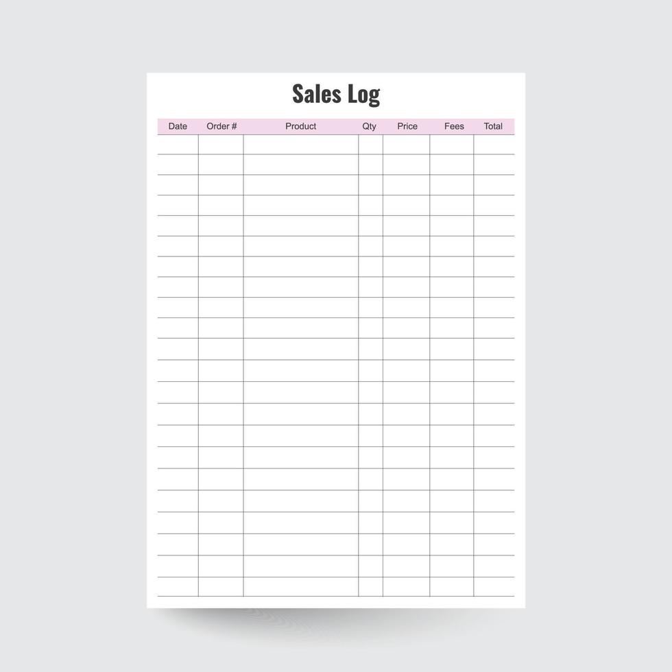 Sales Tracker,Etsy Sales Tracker,Sales Planner,Business Tracker,Sales Log,Sales Organizer,Sales Order Log,Inventory Tracker,printable sales log,sales sheet,sales order book vector