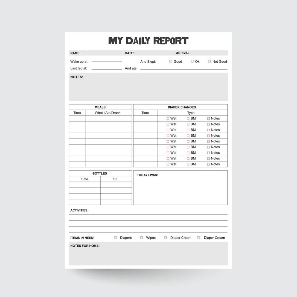 Infant Report,Daycare Report,Nanny Report,Child Care Report,Babysitter Report,Daily Infant,Nanny Log,Toddler Report,Baby Log,Babycare Log,Babysitter Log,Toddler Log vector