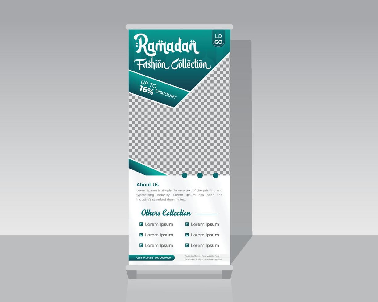fashion Roll Up Banner vector