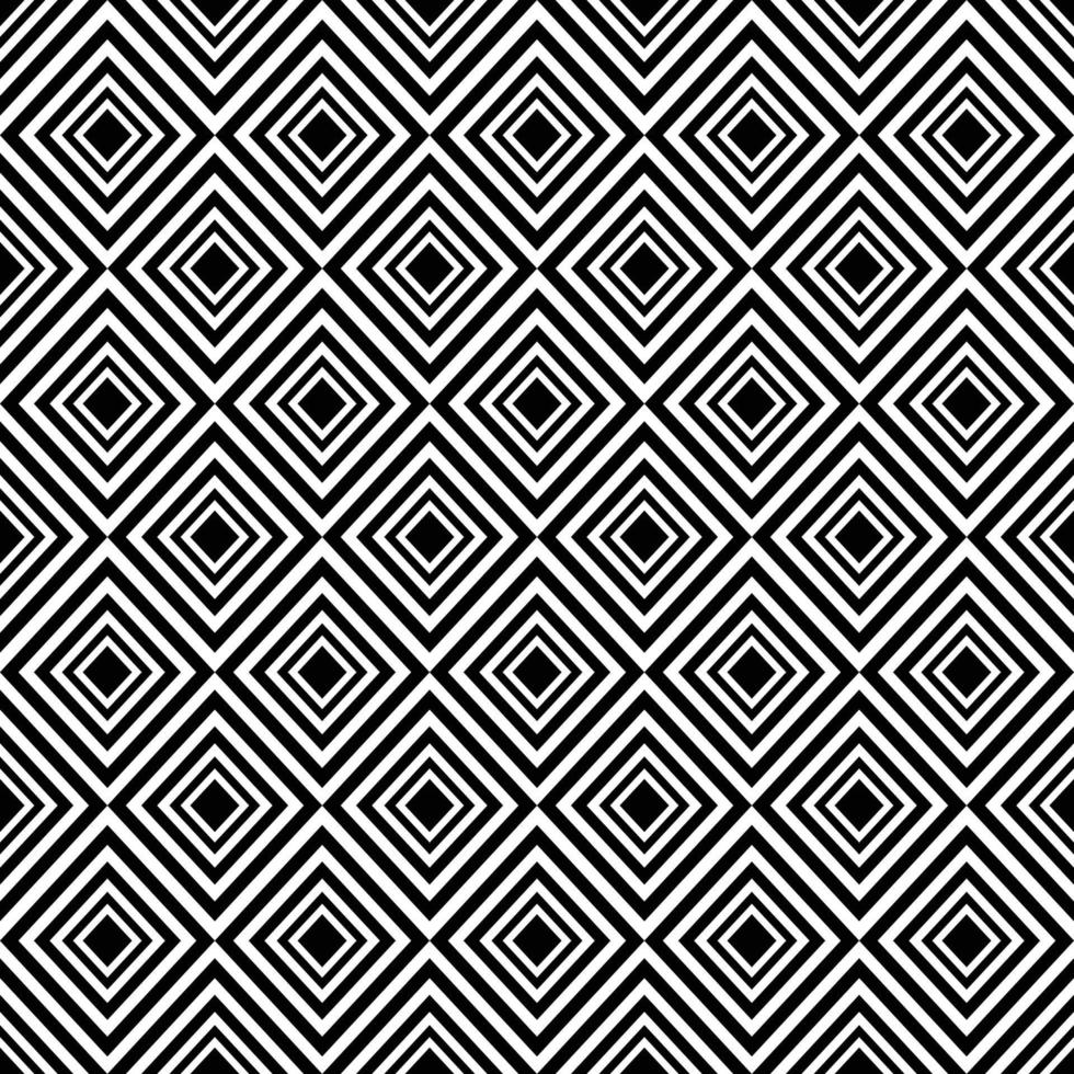 Repeating vector square pattern design. Seamless monochrome line pattern. Geometric abstract background.