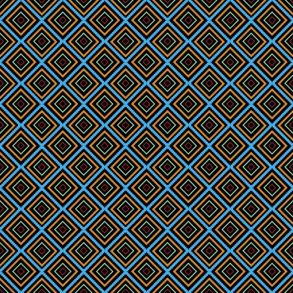 Repeating vector square pattern design. Seamless monochrome line pattern. Geometric abstract background.