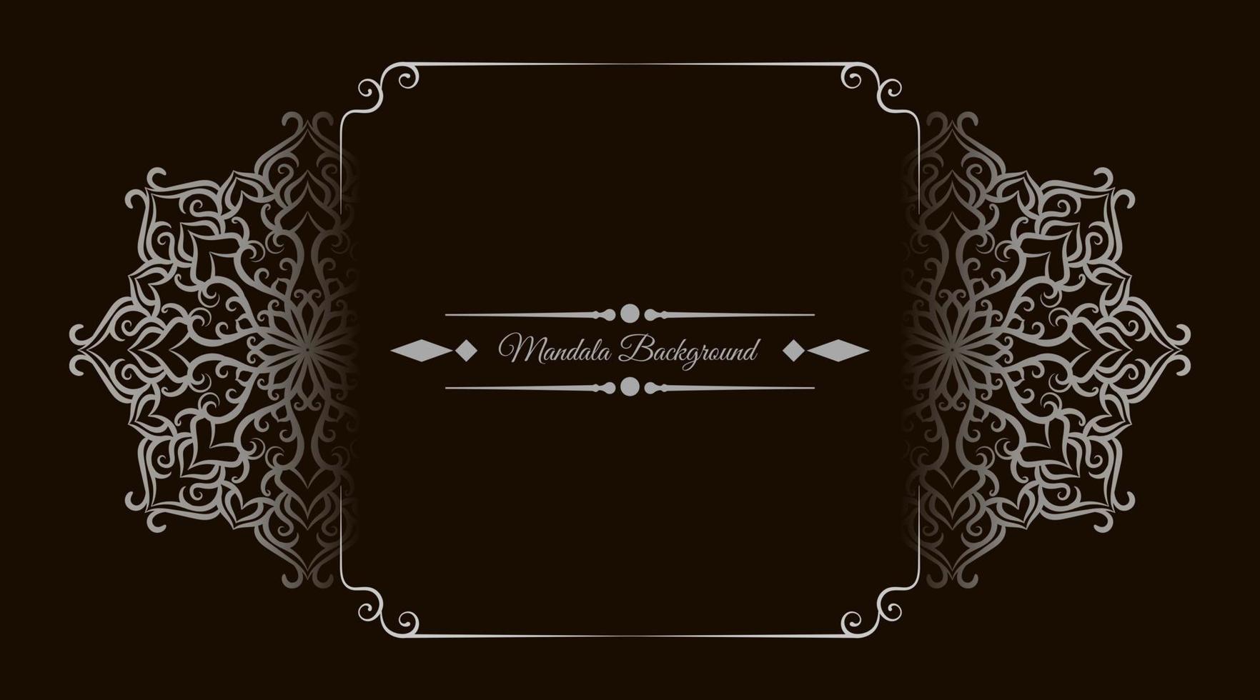 brown background, with mandala decoration 22175995 Vector Art at Vecteezy