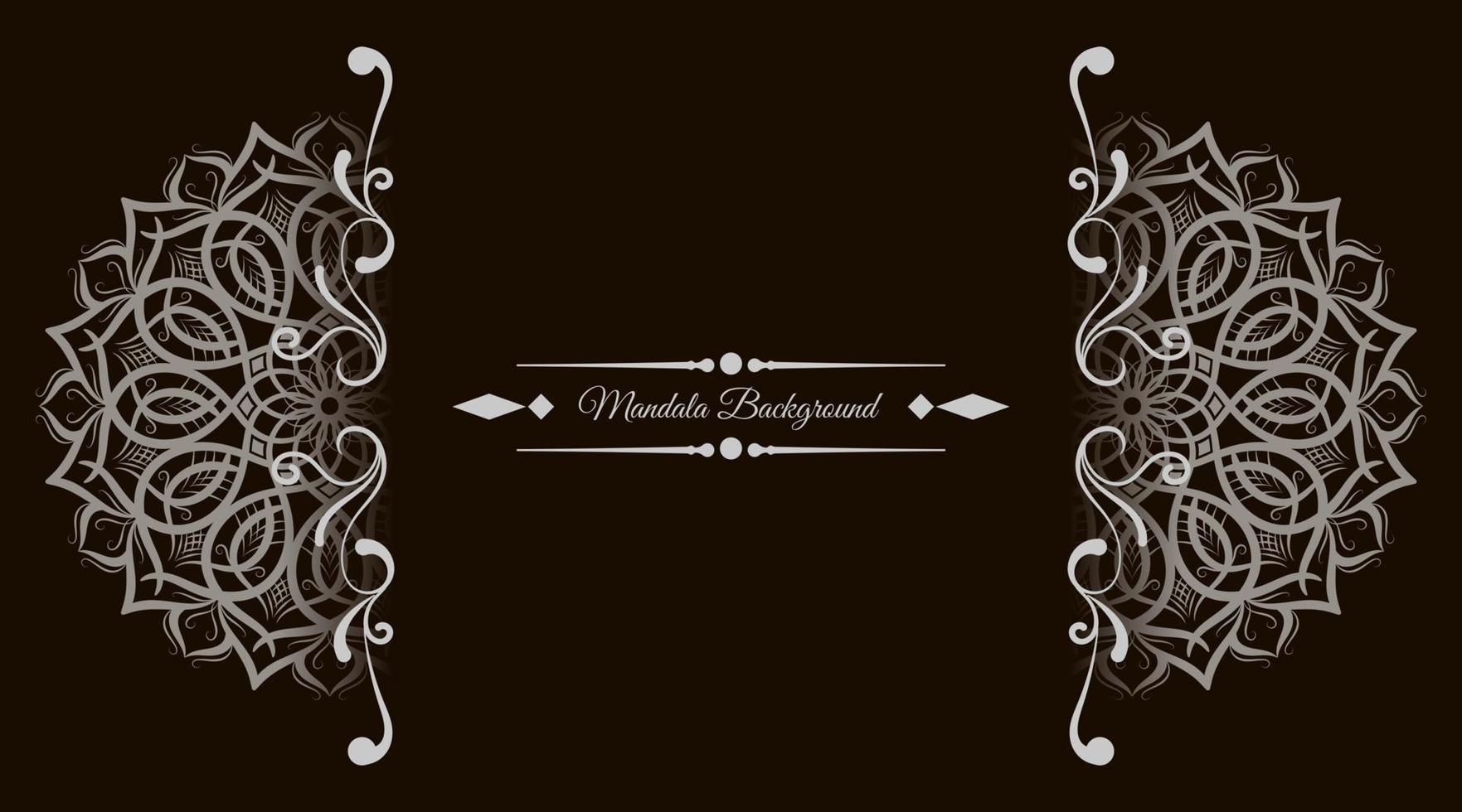 brown background, with mandala decoration 22175998 Vector Art at Vecteezy