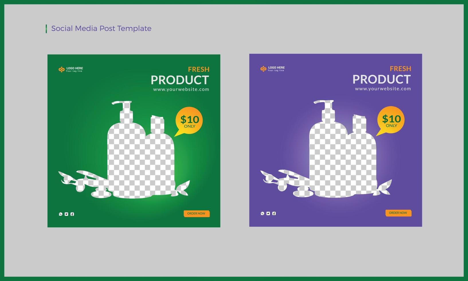 Creative Product Marketing Social Media Post Template vector