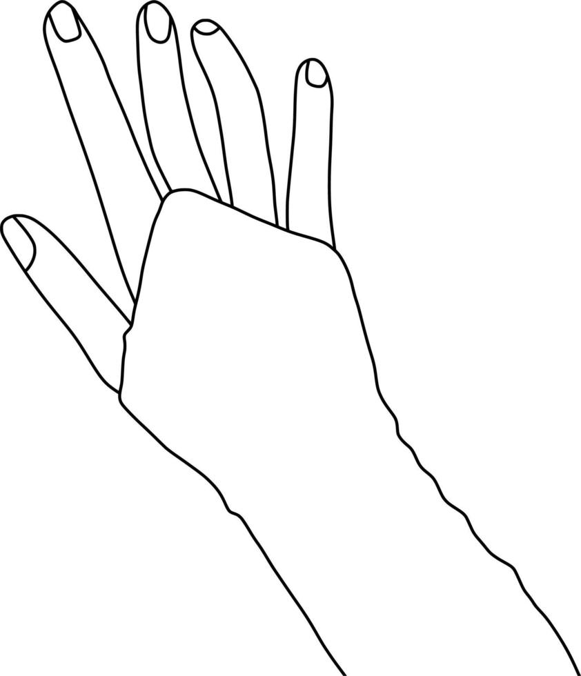 Muslimah Hand with Handsock vector