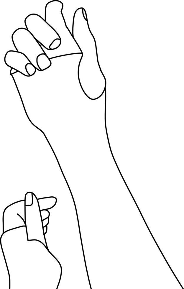 Muslimah Hand with Handsock vector
