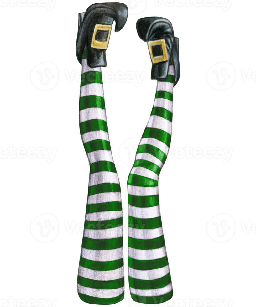 watercolor hand drawn halloween witch legs png
