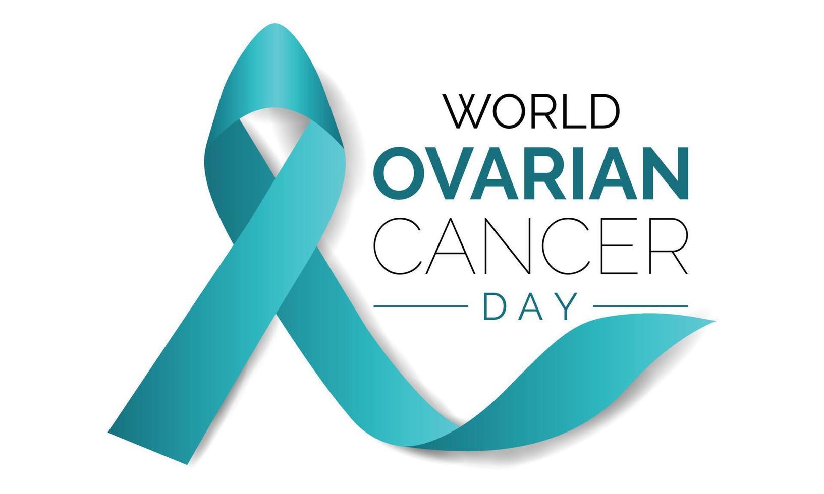 World Ovarian Cancer is observed every year on May 8.It is  related areas of the fallopian tubes and the peritoneum. Vector illustration eps 10.