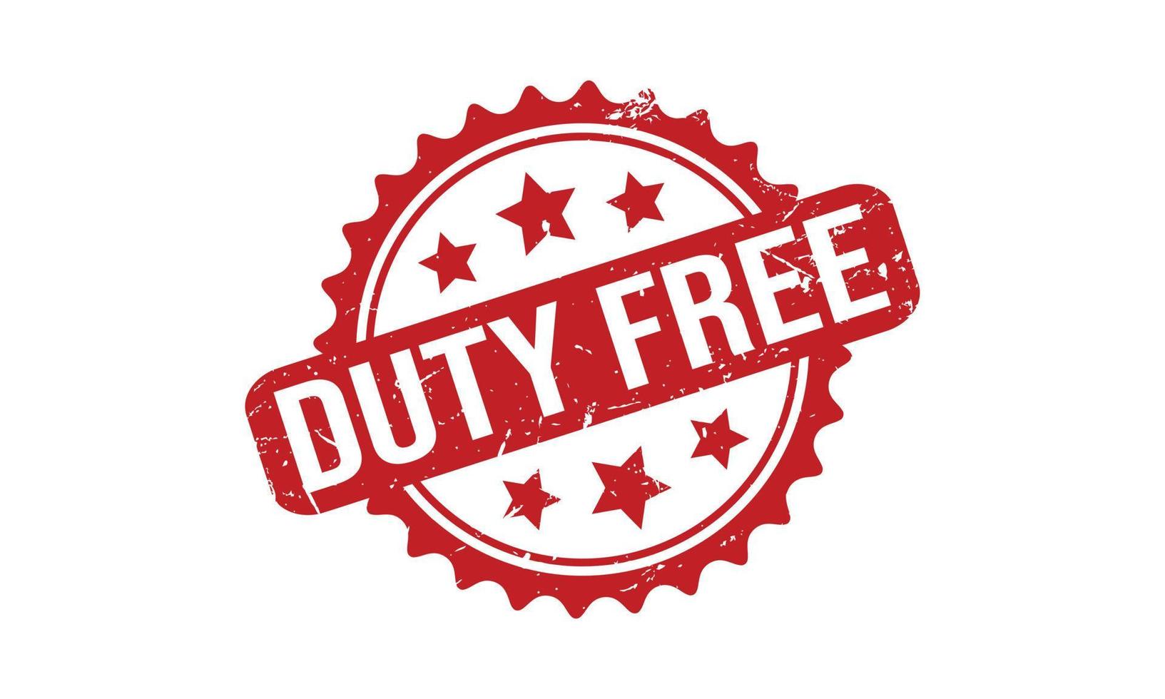 Duty Free Rubber Stamp. Duty Free Grunge Stamp Seal Vector Illustration