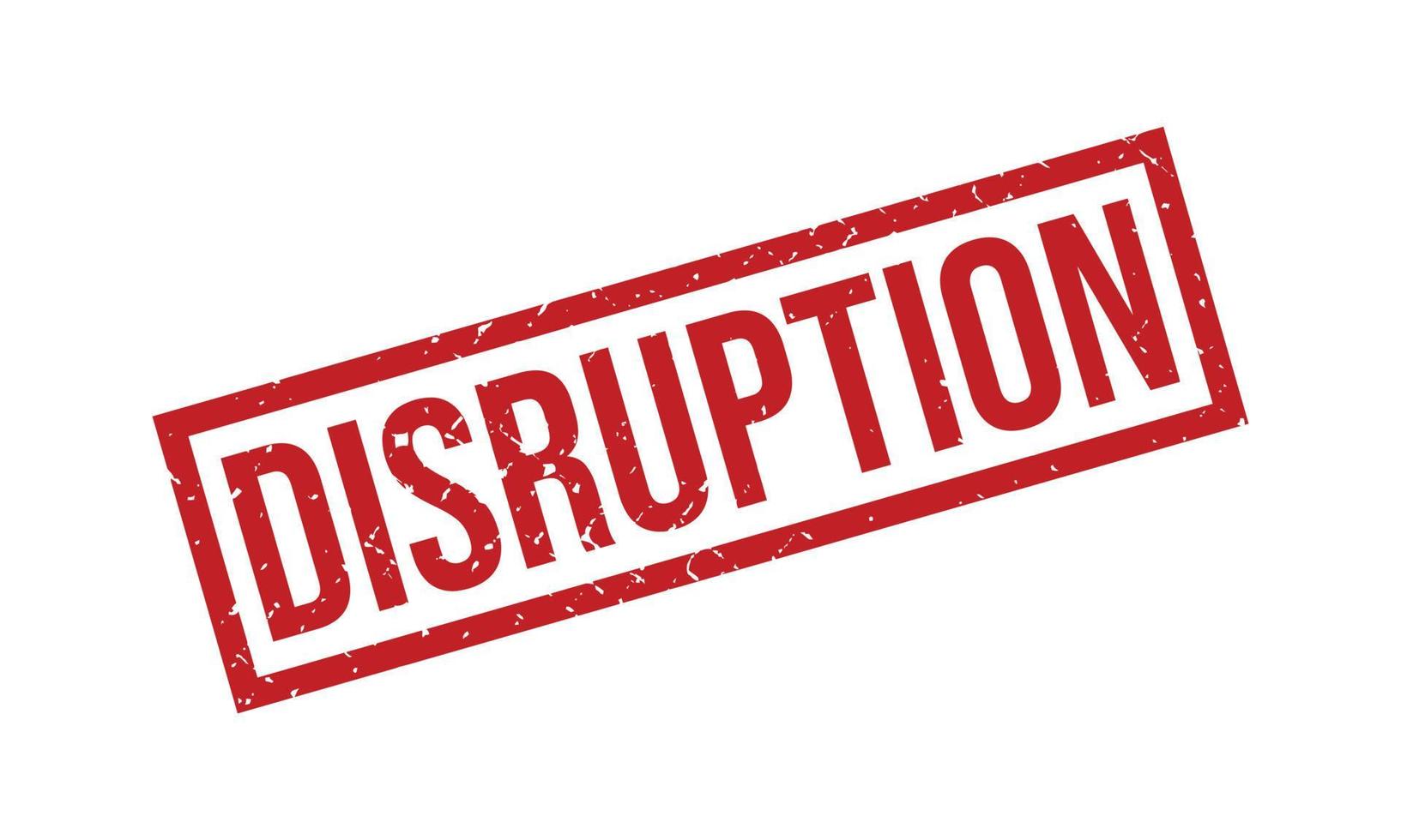 Disruption Rubber Stamp. Disruption Grunge Stamp Seal Vector Illustration