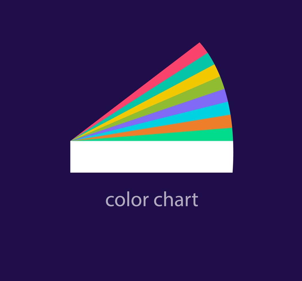 Color chart logo. Unique design color transitions. Color palette logo template. vector. vector