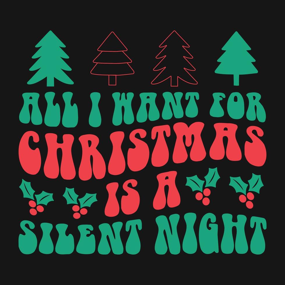 Merry Christmas Vector T-shirt Design