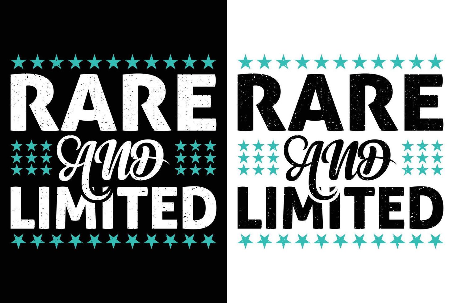 RARE AND LIMITED T-SHIRT DESIGN vector