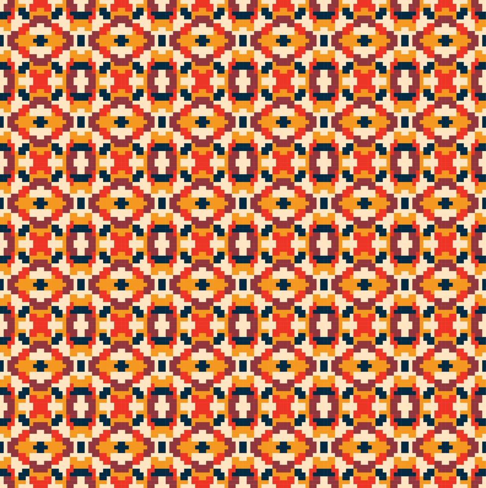 Abstract retro geometric seamless pattern vector