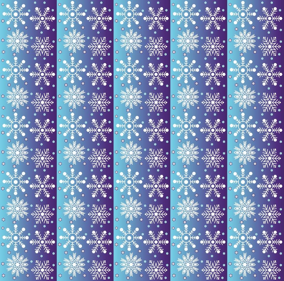 Blue background with white snowflakes vector