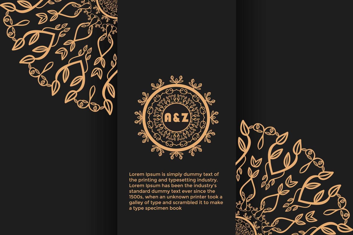 Luxury mandala background with golden arabesque pattern. ornament elegant invitation wedding card, invite, backdrop cover banner illustration vector design