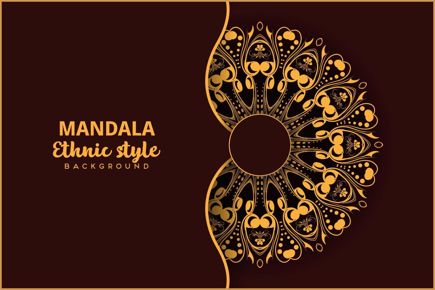lujo mandala antecedentes con dorado arabesco modelo islámico este estilo.decorativo mandala vector