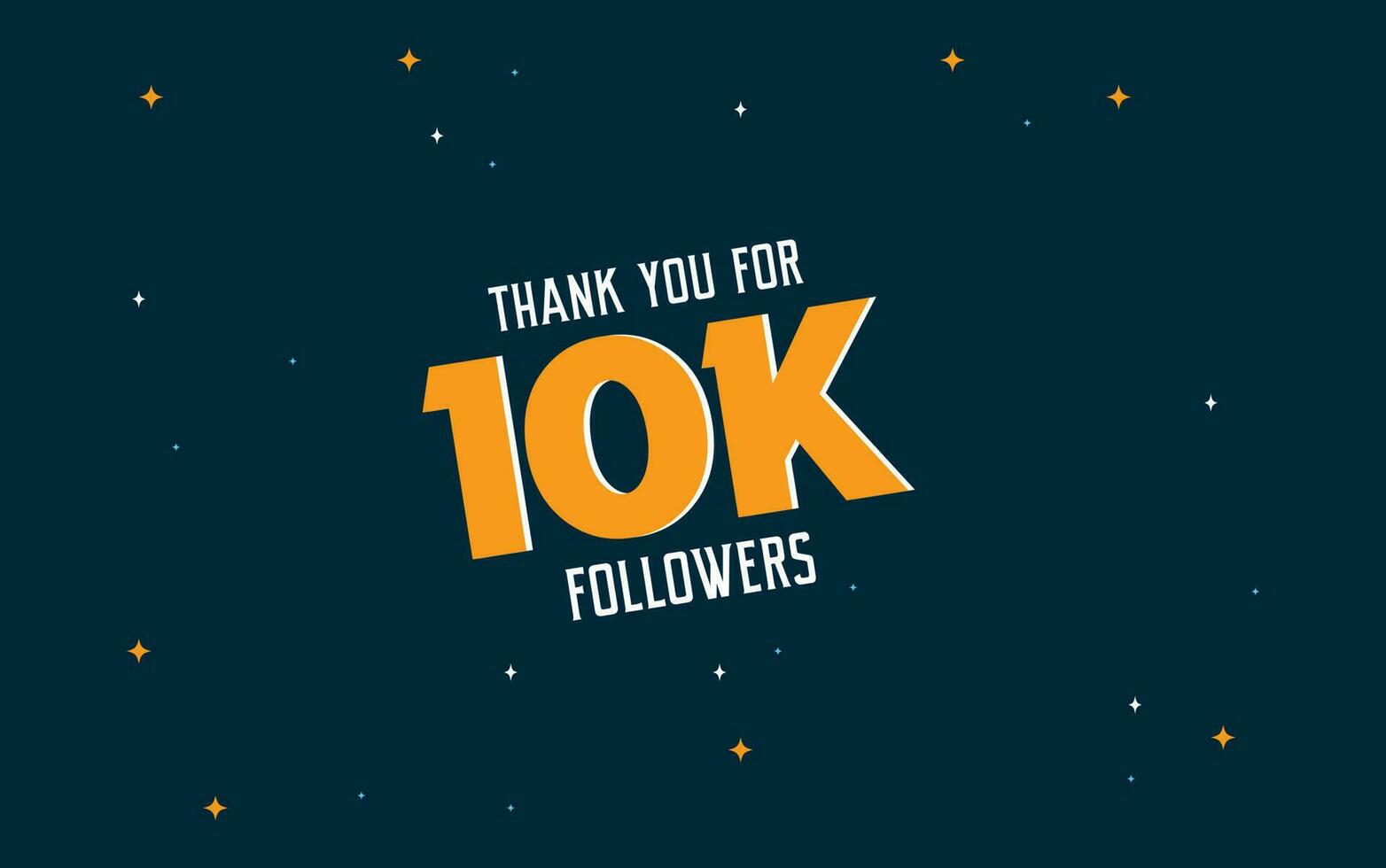 THANK YOU FOR 10K FOLLOWERS. SOCIAL MEDIA TEMPLATES. vector