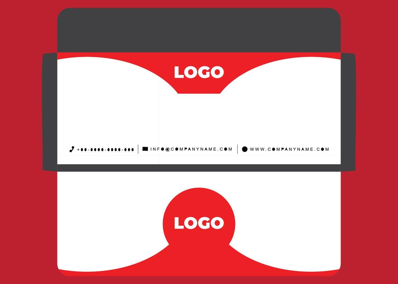Regular envelope design vector