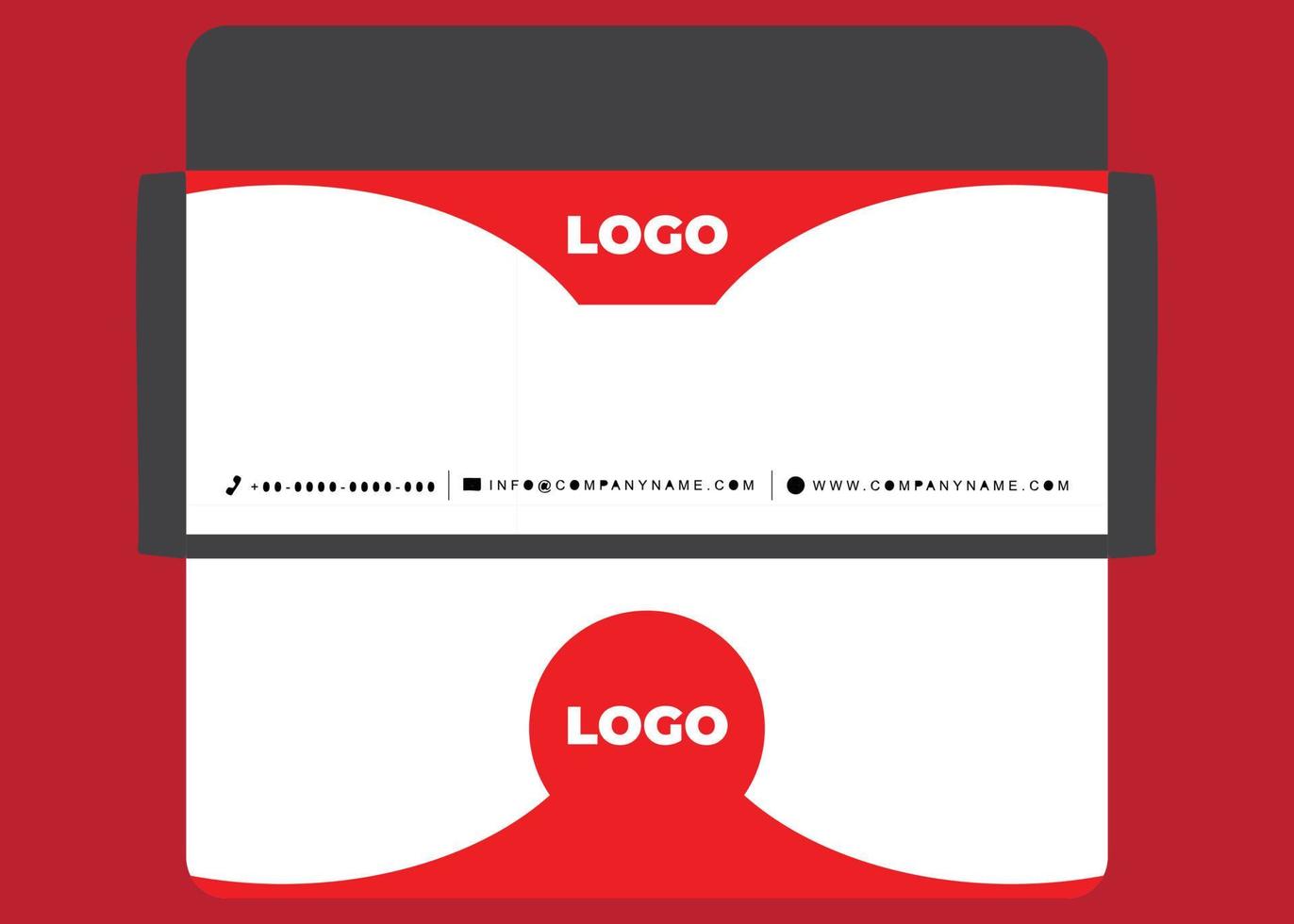 Regular envelope design vector