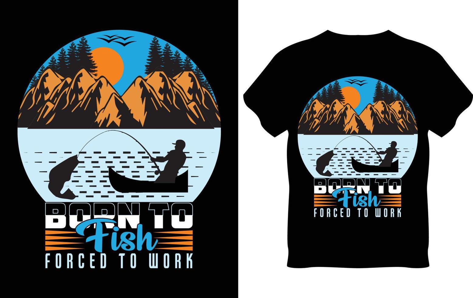 Fishing T-Shirt Design vector