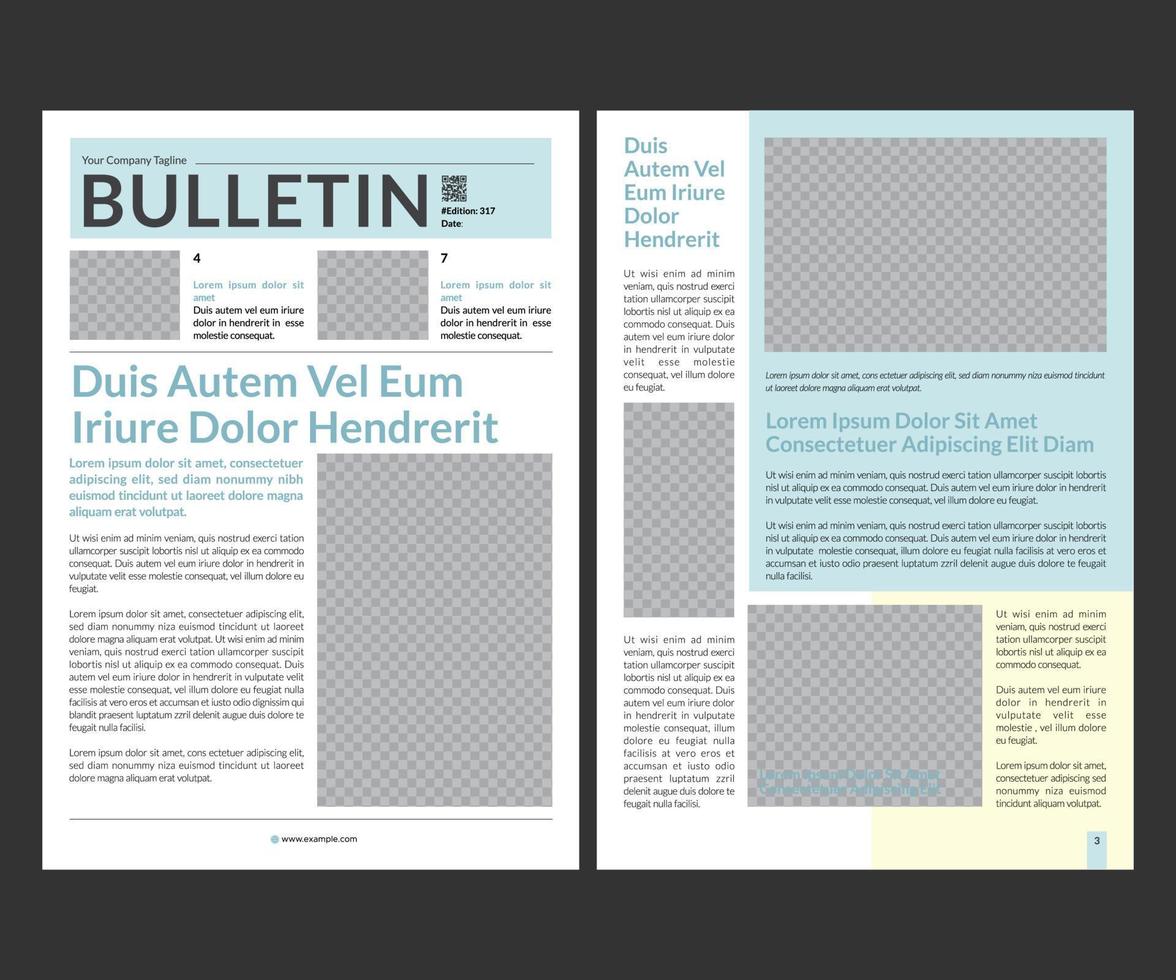 Corporate Company News Bulletin vector