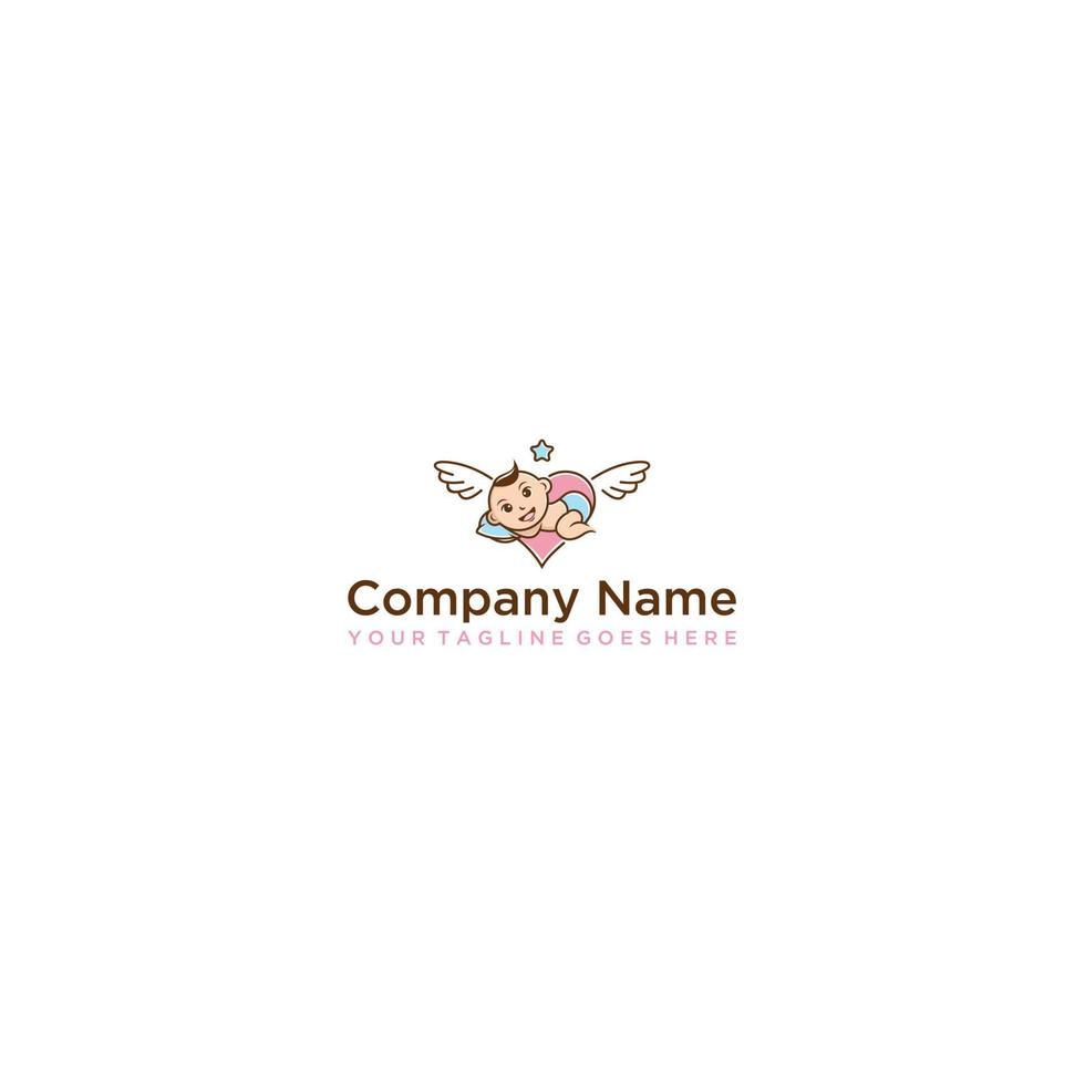 Baby Clothing Creative Logo Design vector