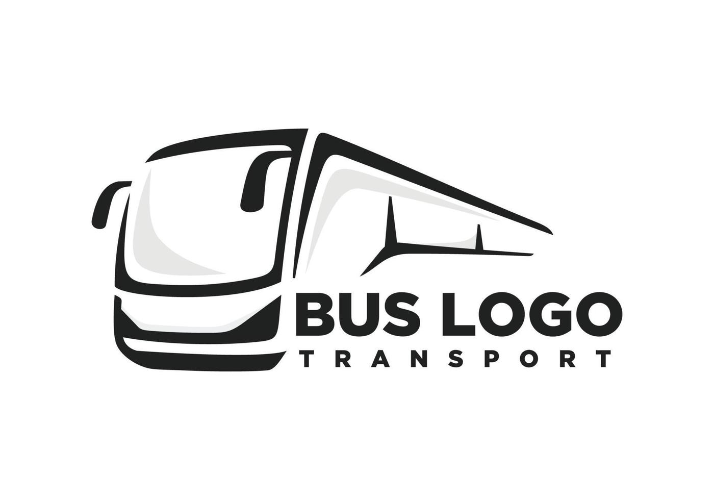 autobús. viaje autobús logo diseño vector