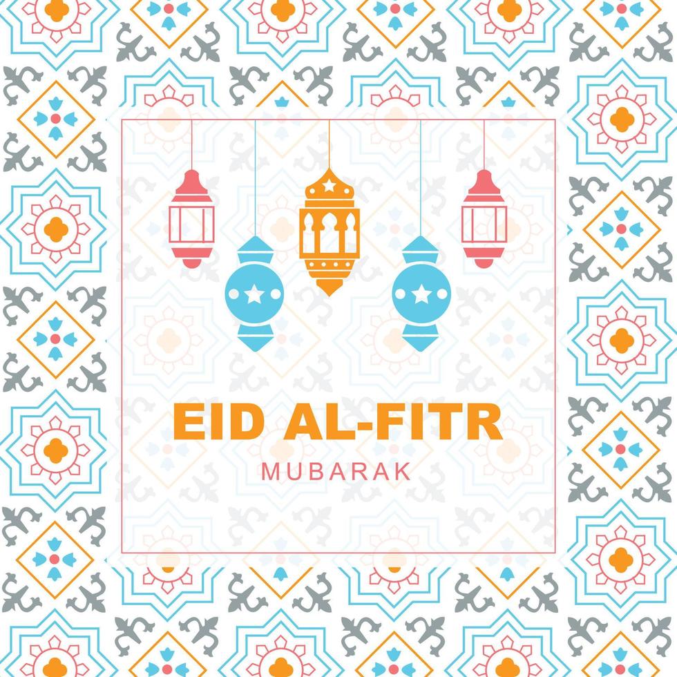 Eid social media design . Eid banner . Eid background. Islamic background vector