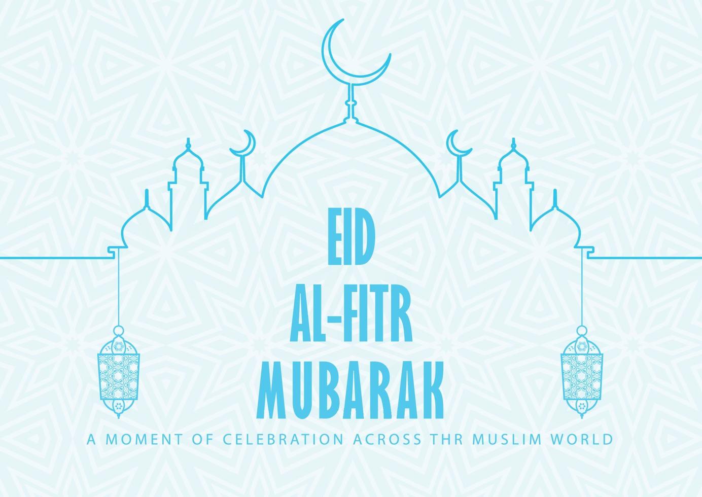 Eid social media design . Eid banner . Eid background. Islamic background vector