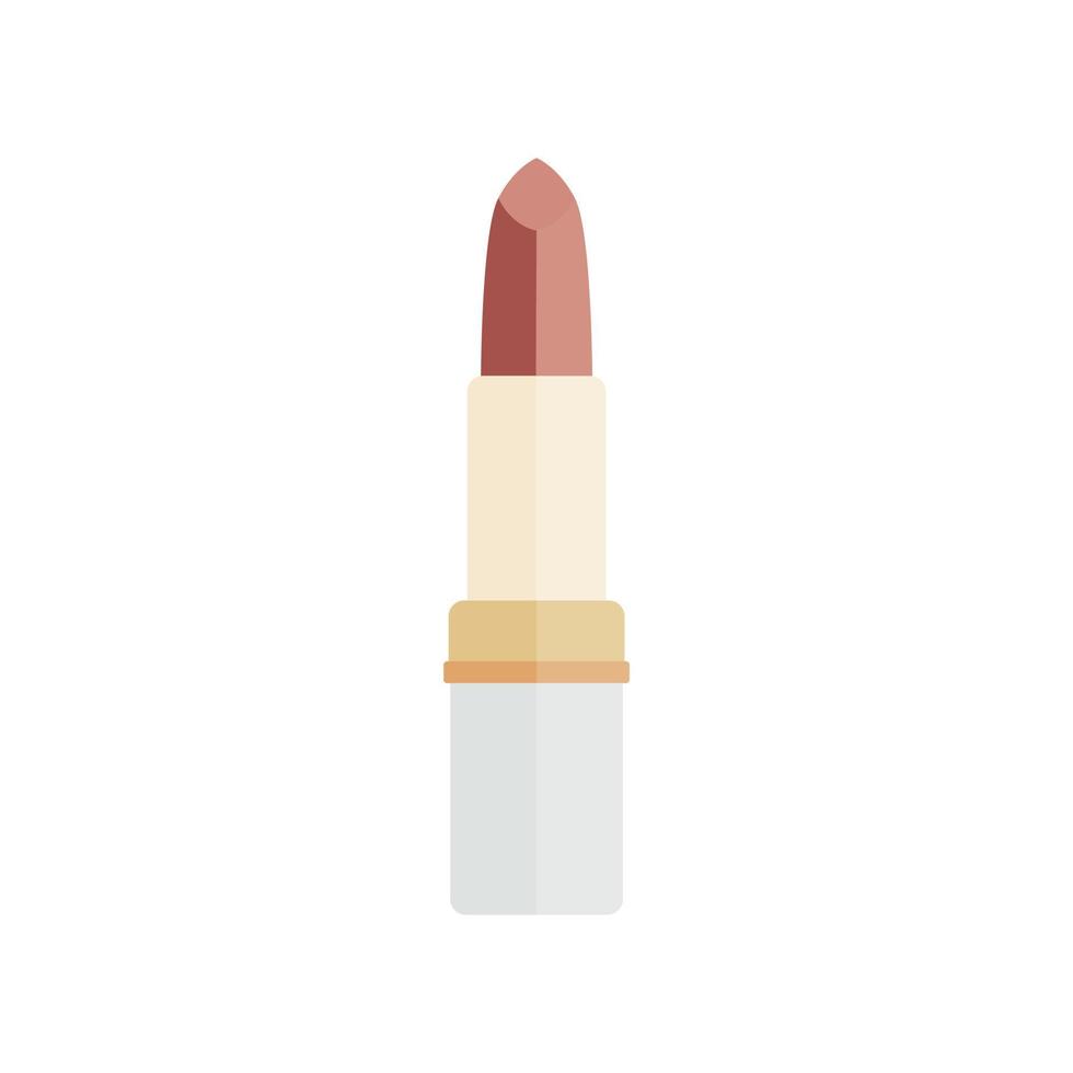 Lipstick flat design vector illustration isolated on white background