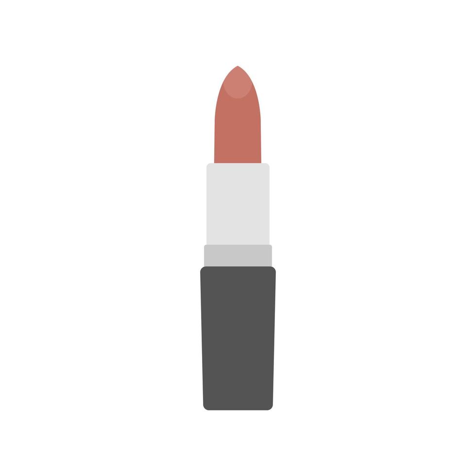 Lipstick flat design vector illustration isolated on white background