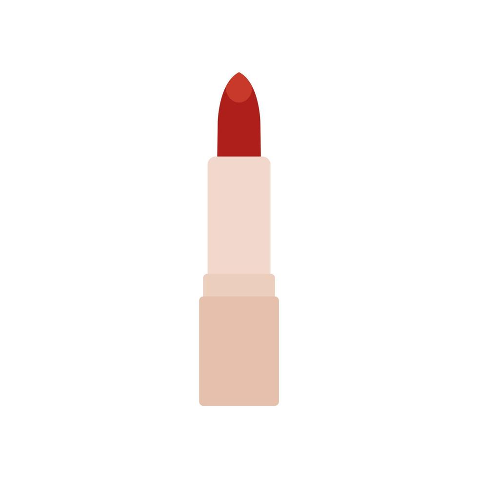 Lipstick flat design vector illustration isolated on white background