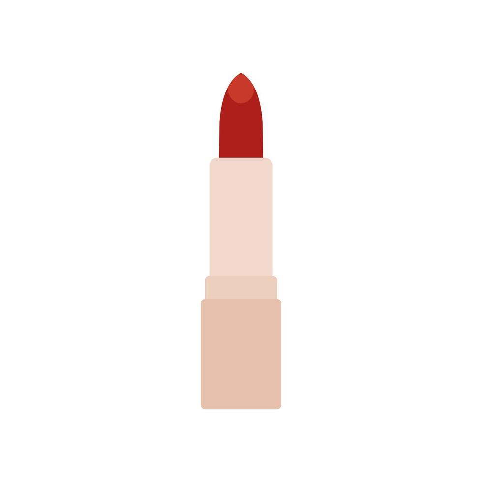 Lipstick flat design vector illustration isolated on white background