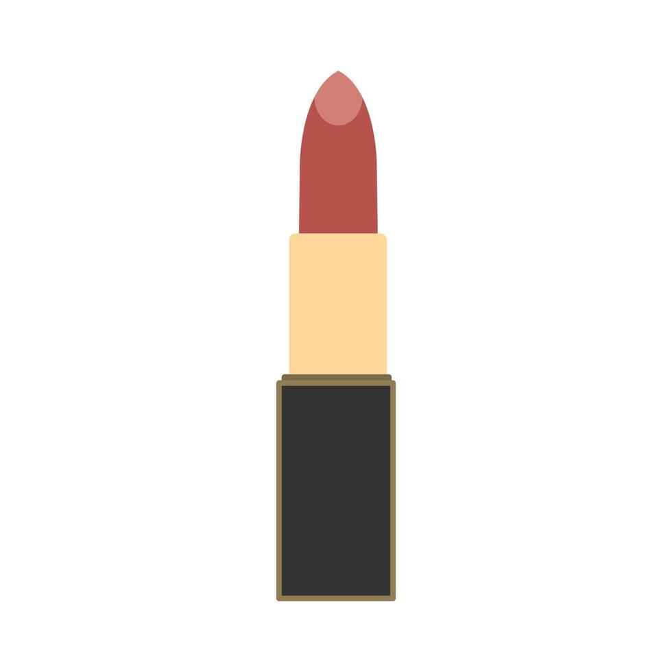 Lipstick flat design vector illustration isolated on white background