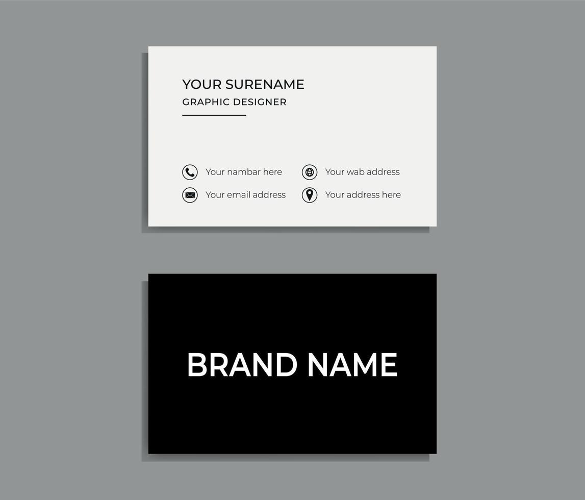 business card, business card template, vector double-sided creative Professional modern simple business card template design.
