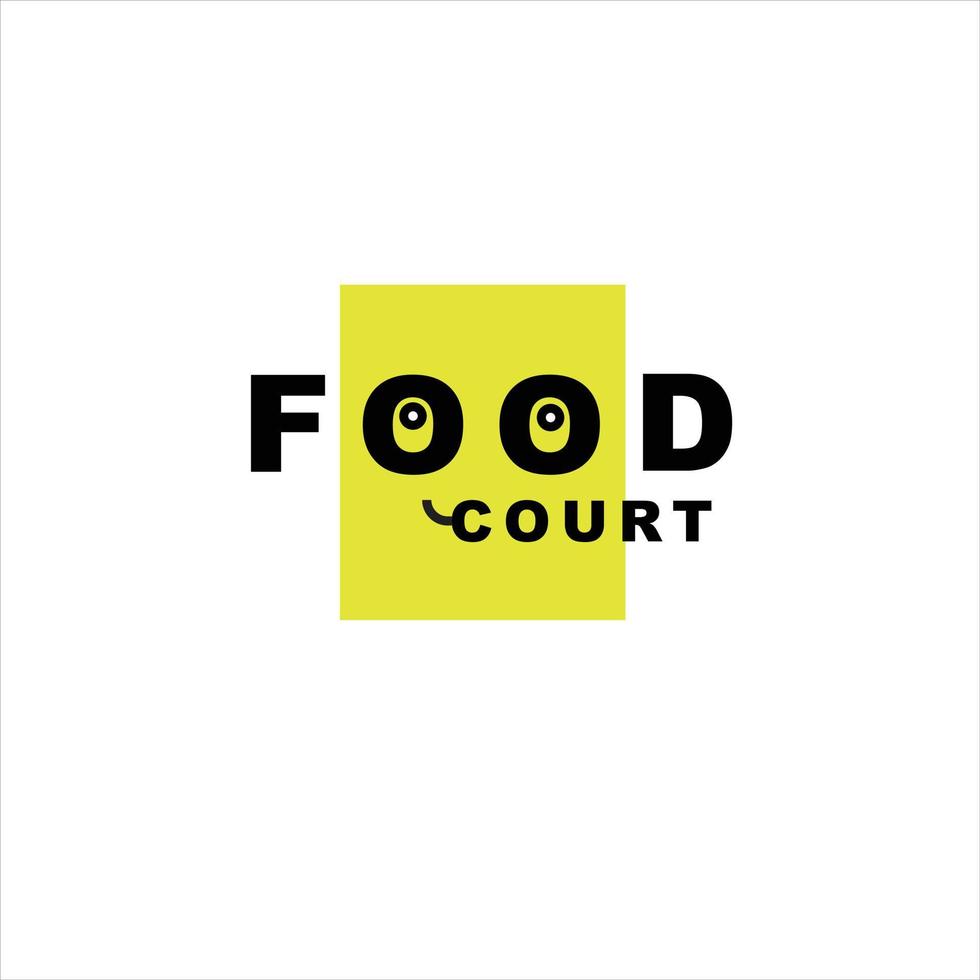 Food court logo for business identity vector