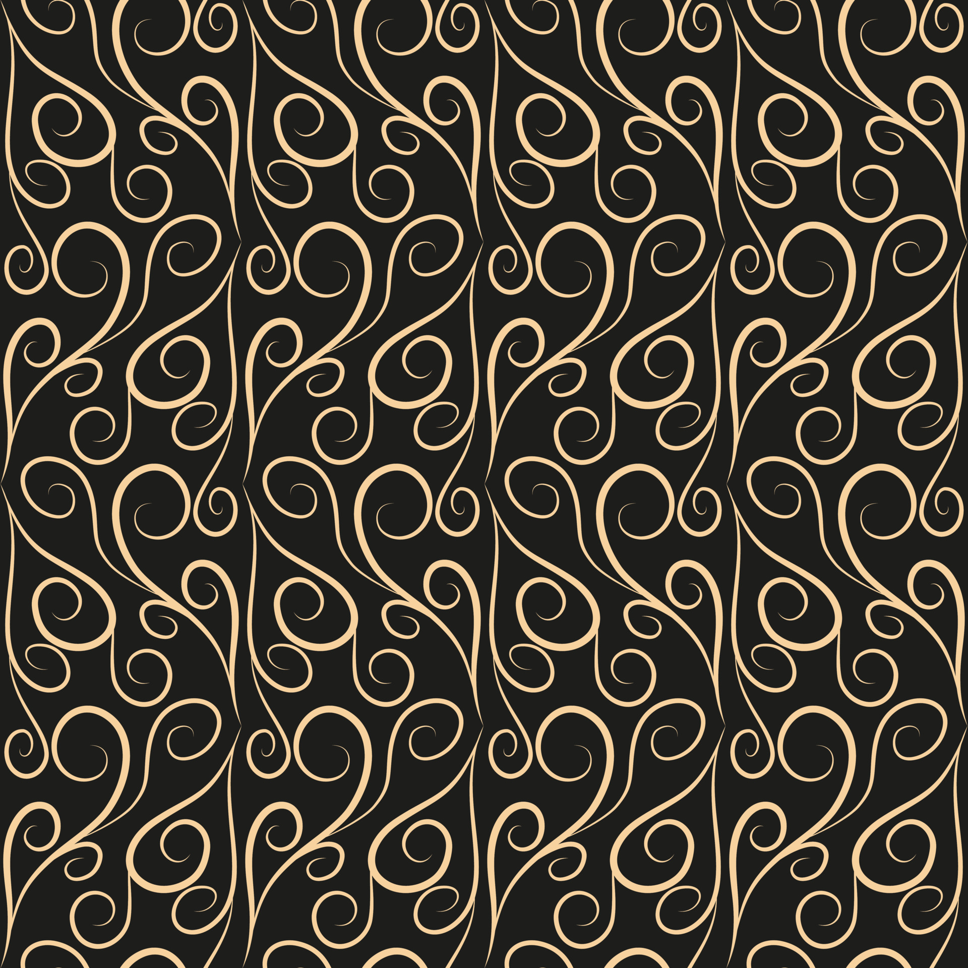 Premium Vector  Luxury monogram seamless pattern with gold color