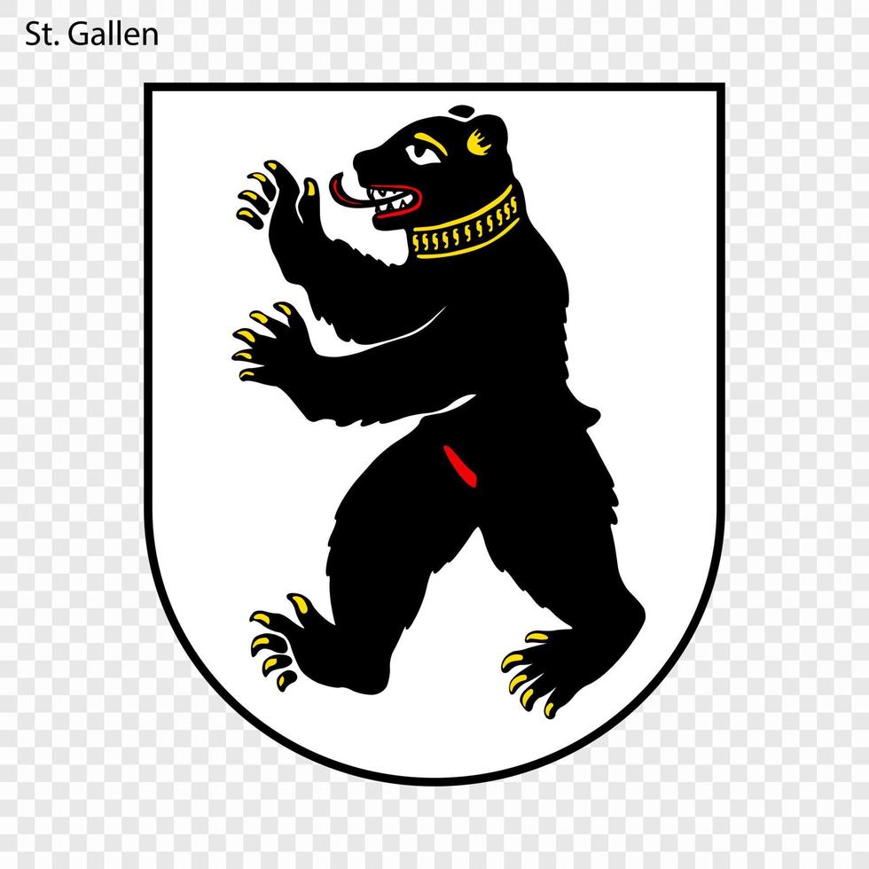 Emblem of St. Gallen vector