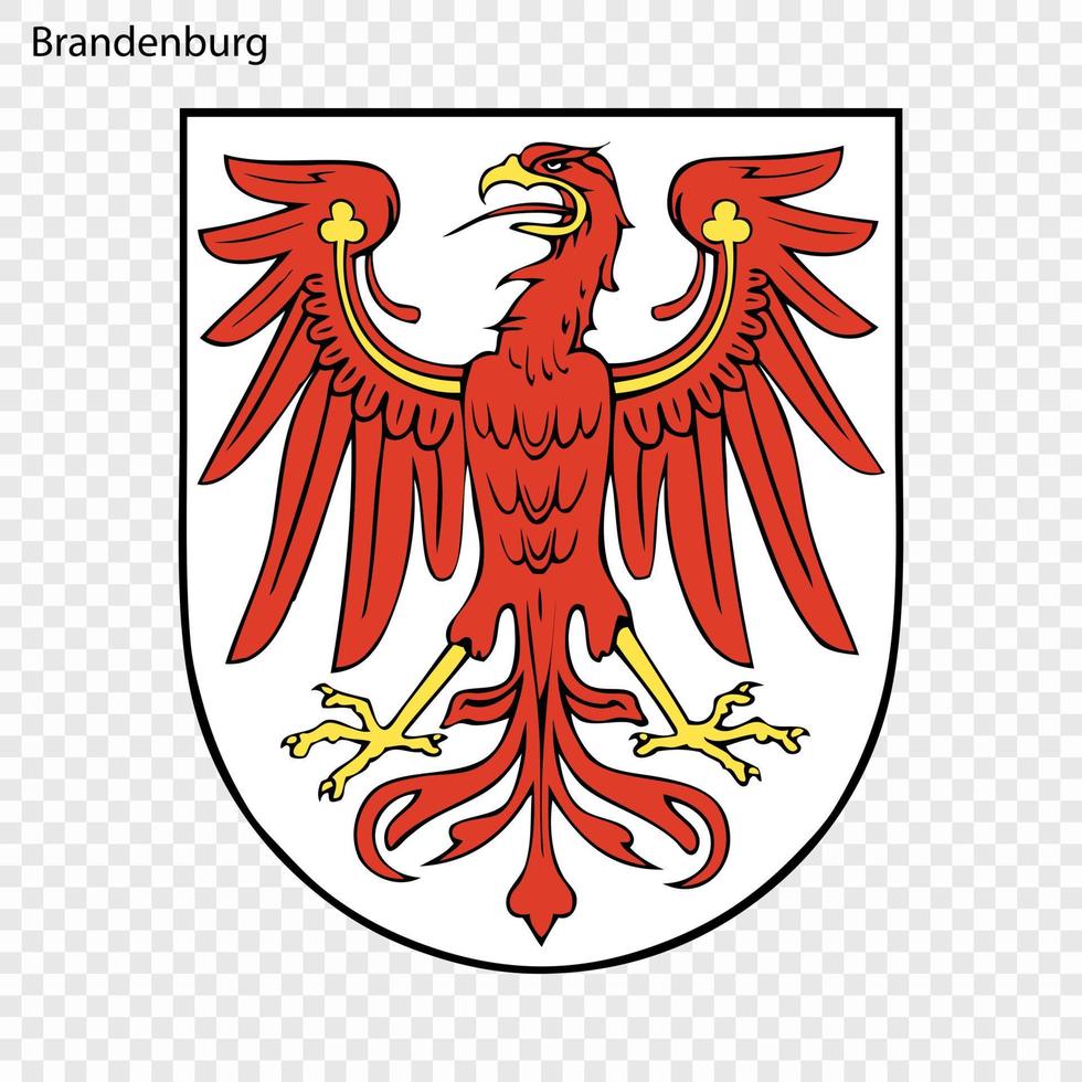 emblema de rhine-westphalia del norte, provincia de alemania vector