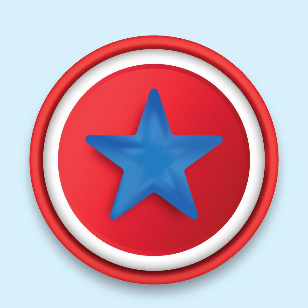 captain america 3D icon vector file