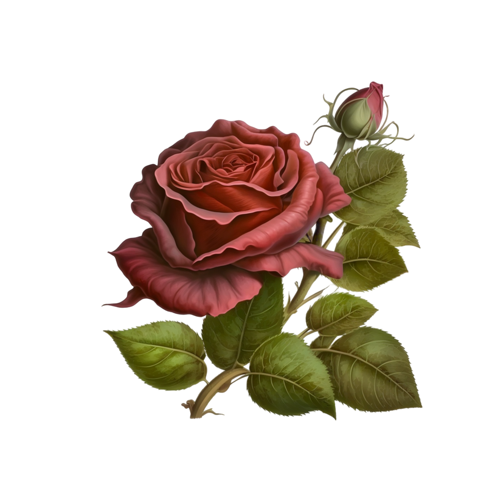 Natural Red Rose Flower png