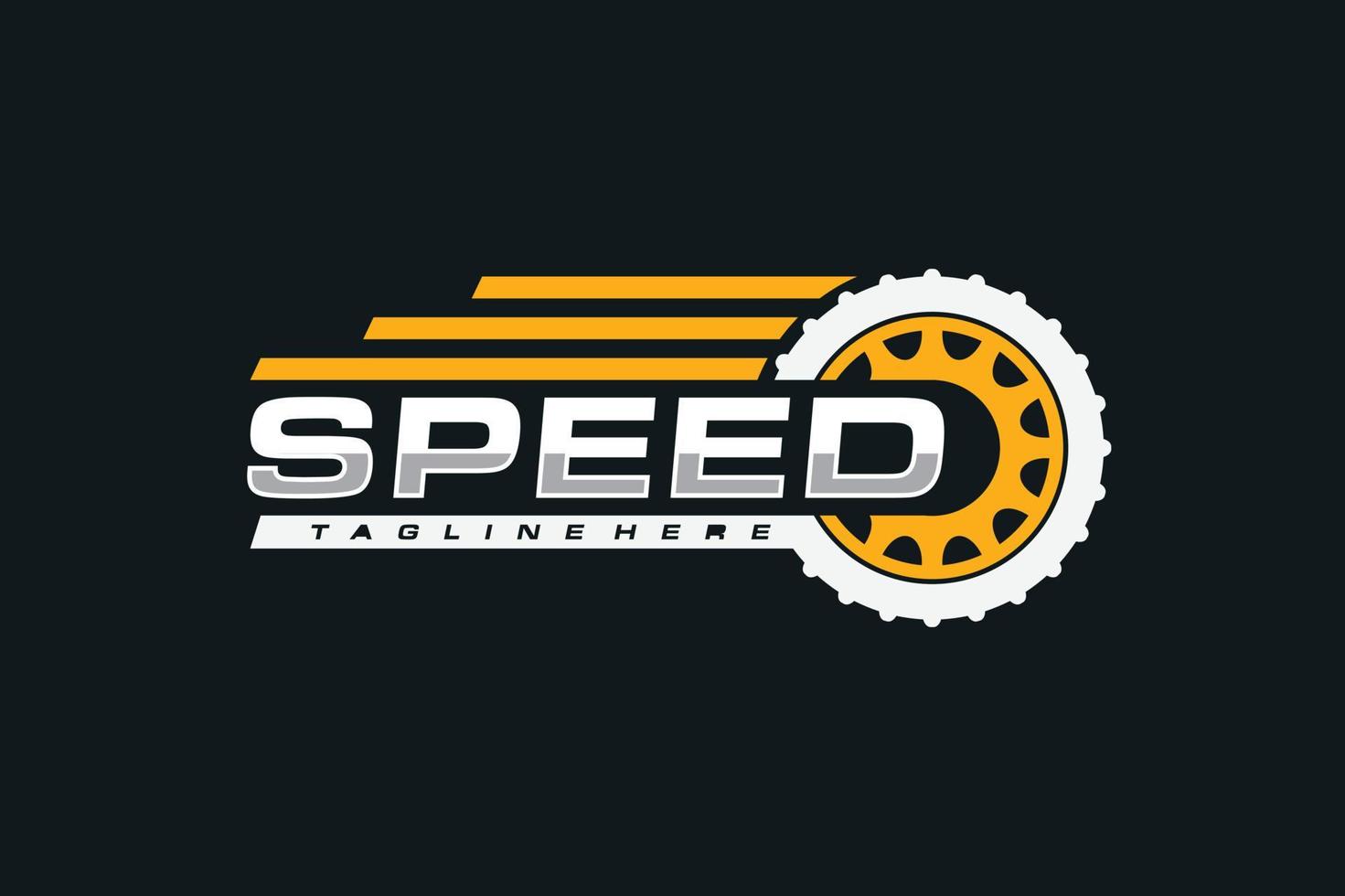 wheel speed logo vector