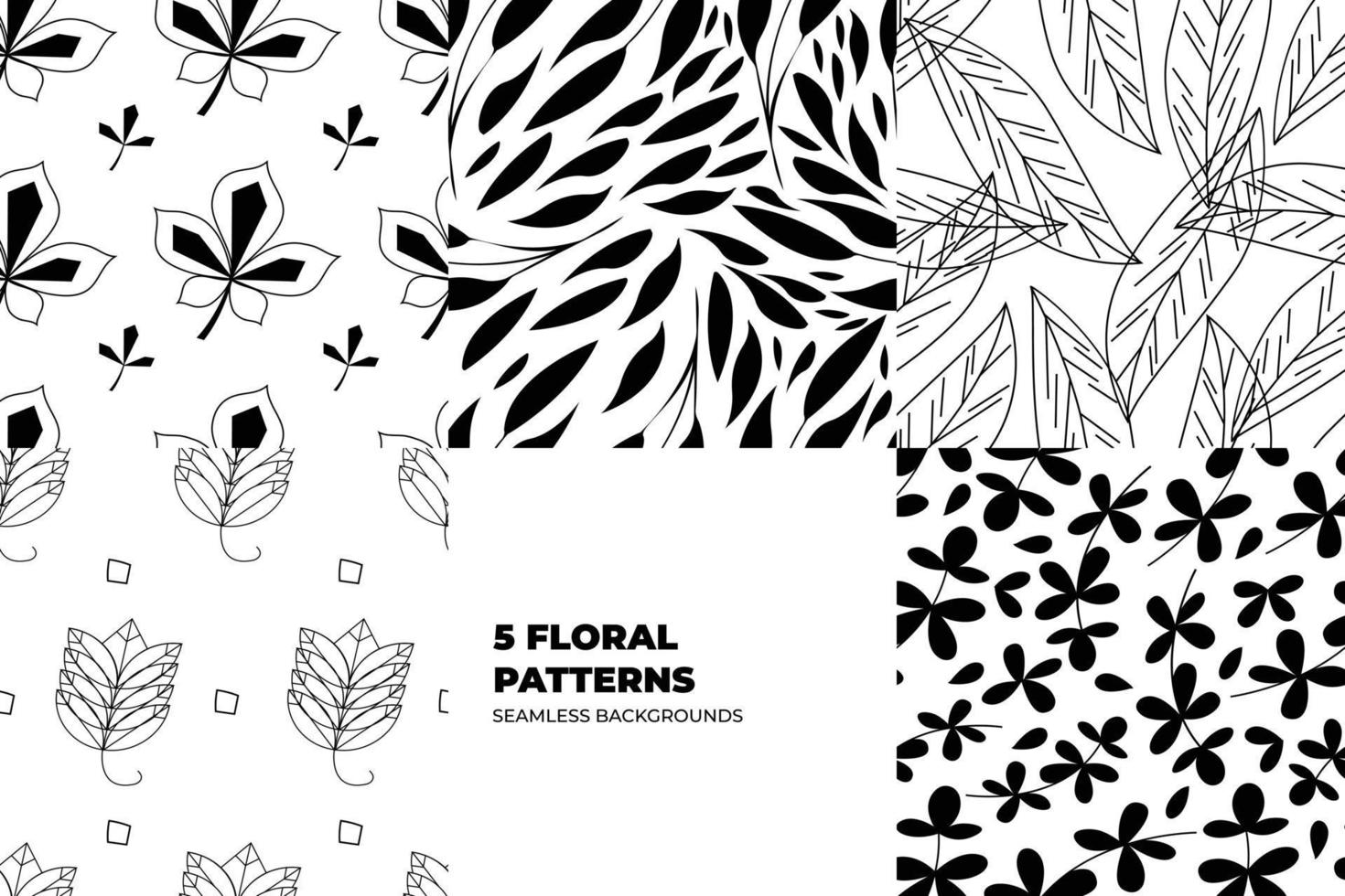 Natural Pattern Set vector