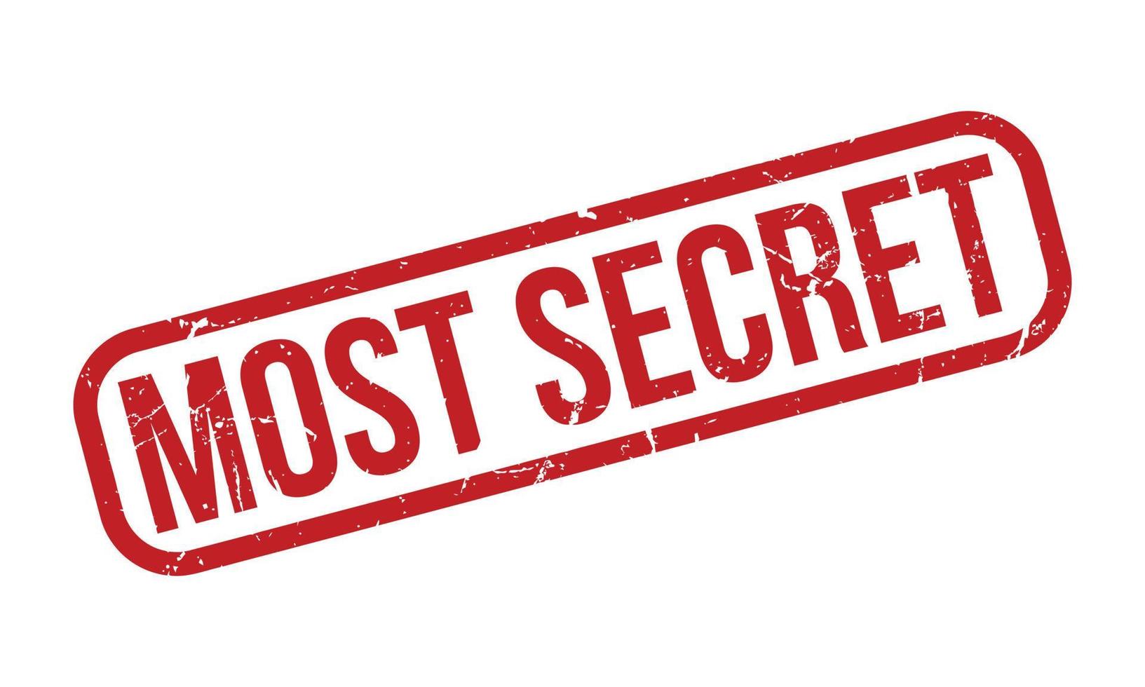 Most Secret Rubber Stamp. Red Most Secret Rubber Grunge Stamp Seal Vector Illustration 22180298