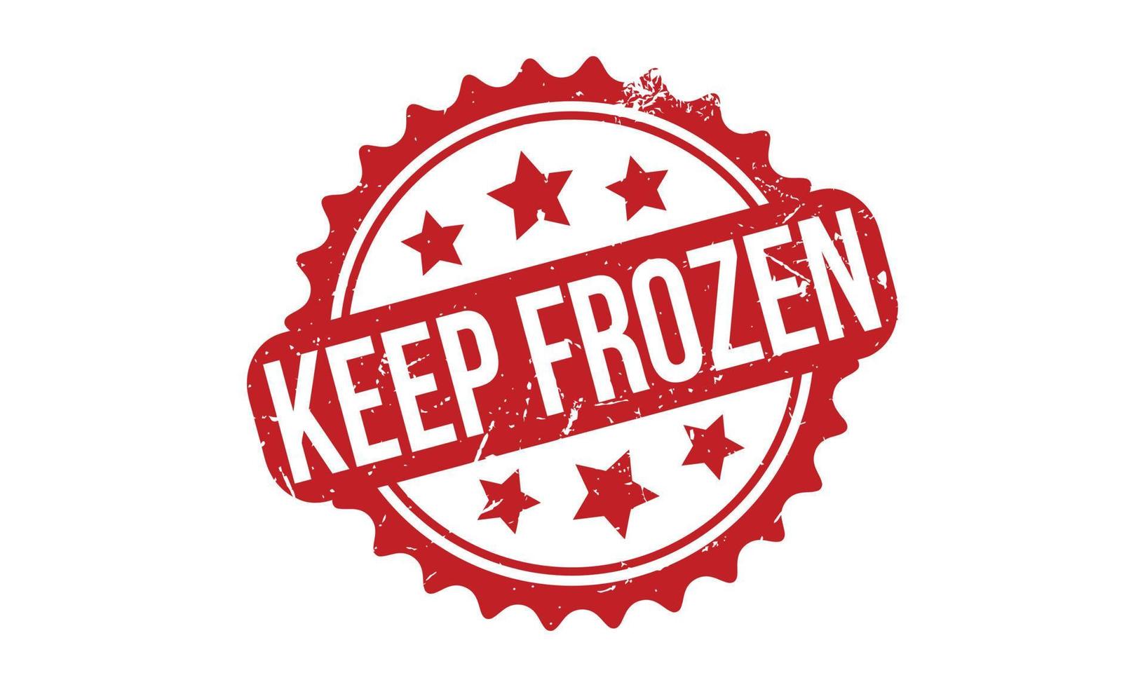 Keep Frozen Rubber Stamp. Red Keep Frozen Rubber Grunge Stamp Seal Vector Illustration