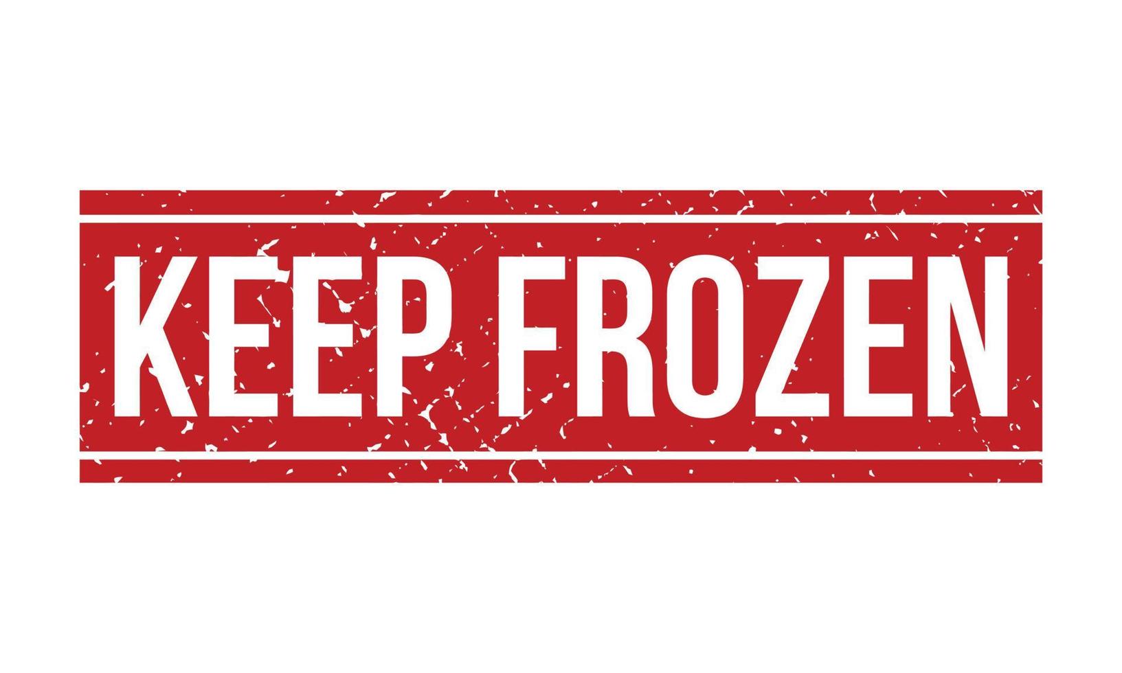 Keep Frozen Rubber Stamp. Red Keep Frozen Rubber Grunge Stamp Seal Vector Illustration