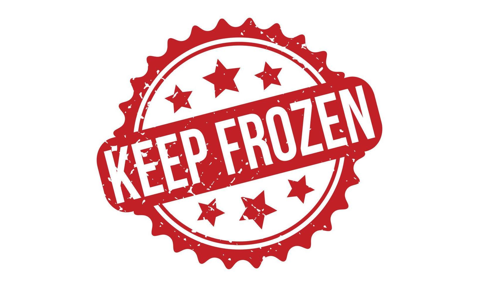Keep Frozen Rubber Stamp. Red Keep Frozen Rubber Grunge Stamp Seal Vector Illustration