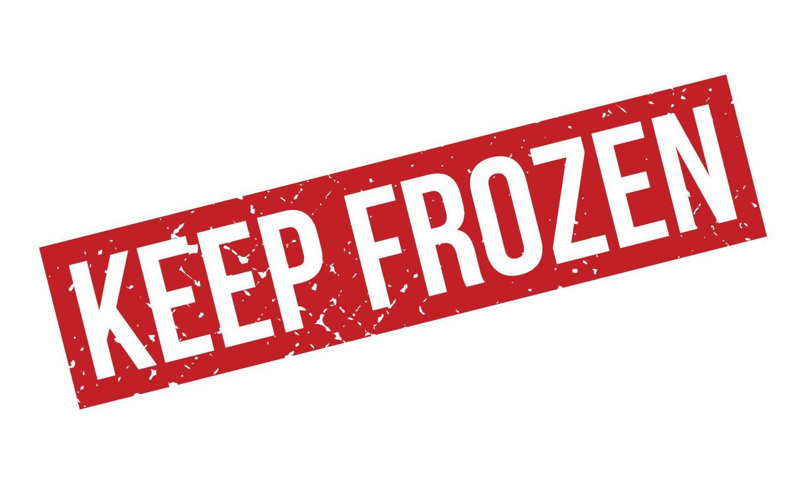 Keep Frozen Rubber Stamp. Red Keep Frozen Rubber Grunge Stamp Seal Vector Illustration