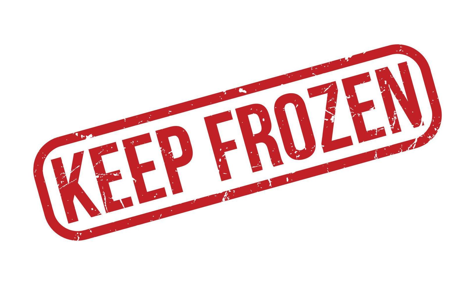 Keep Frozen Rubber Stamp. Red Keep Frozen Rubber Grunge Stamp Seal Vector Illustration